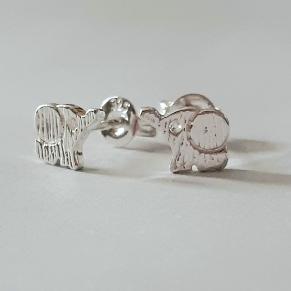925 sterling silver Elephant earrings